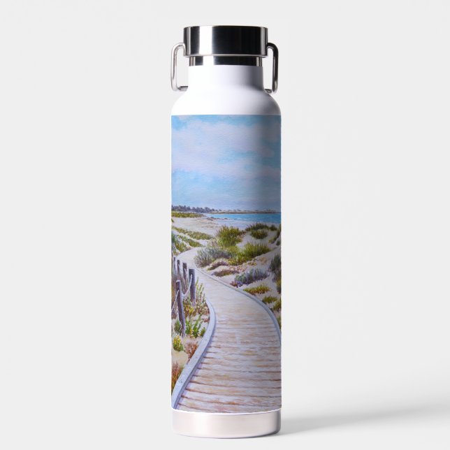 Asilomar Beach Pathway Water Bottle (Front)