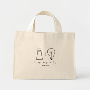 Asin at Ilaw Baybayin Christian Typography Mini Tote Bag