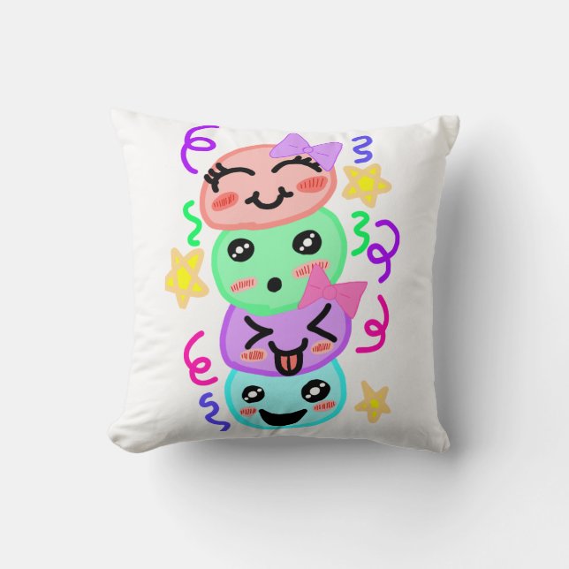 Asinat's Signature Emoji Stack - Decorative Throw  Pillow (Front)