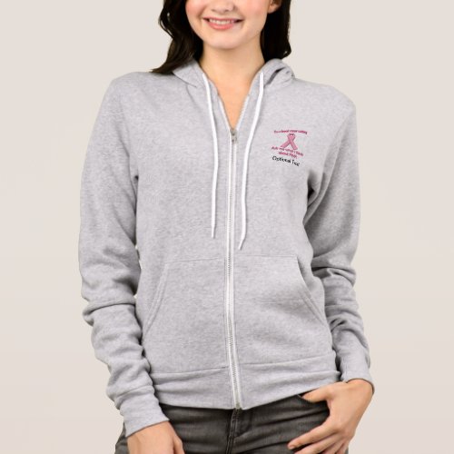 Ask a breast cancer survivor about pink hoodie