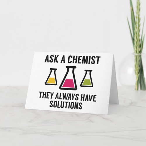 Ask A Chemist Card