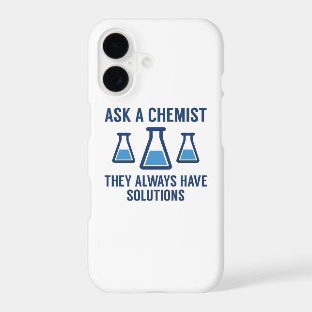 Ask A Chemist Iphone Case (Back)