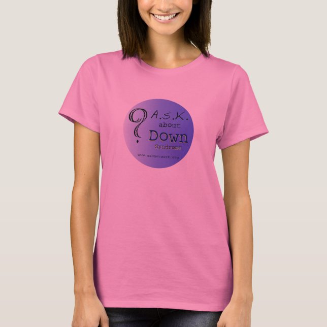 ASK about DS ladies pink tee (Front)