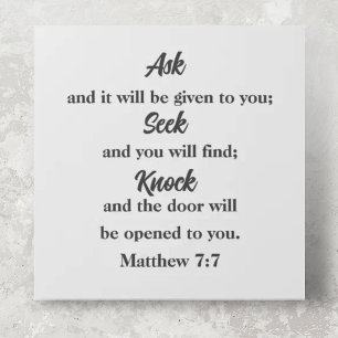 Ask And It Will Be Given Bible Verse Gallery Wrap