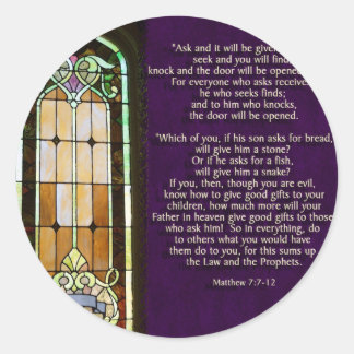 Ask and it will be given... classic round sticker