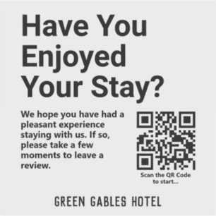 Ask Customers to Leave a Review QR Code Sticker