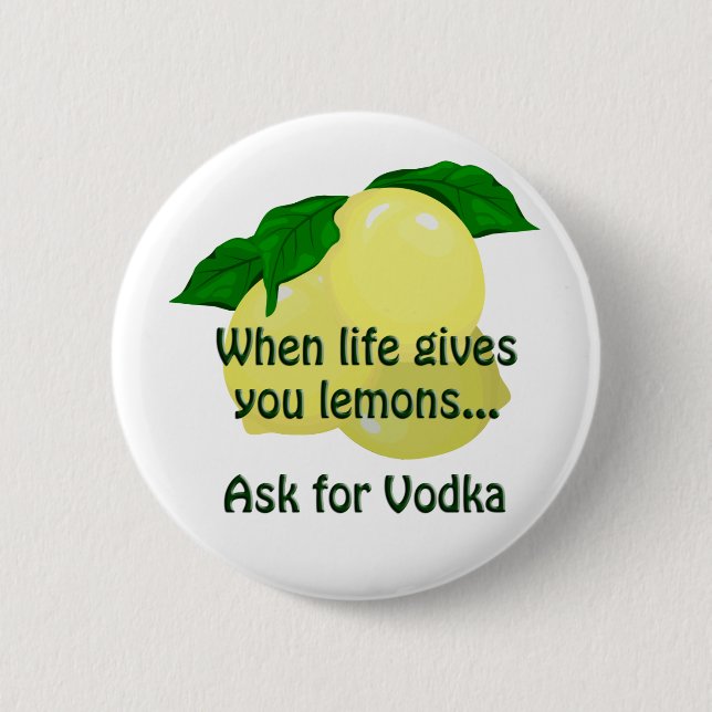 Ask For Vodka Button (Front)
