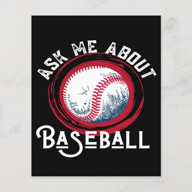 Ask Me About Baseball Flyer (Front)