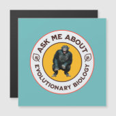 Ask Me About Evolutionary Biology Chimpanzee Ape (Front/Back)