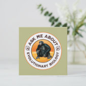Ask Me About Evolutionary Biology Chimpanzee Ape (Standing Front)