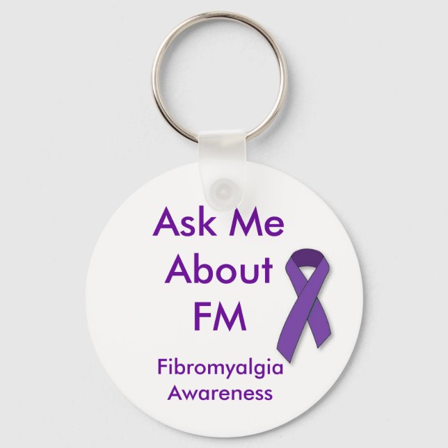 Ask Me About FM keychain (Front)