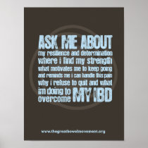 Ask Me About IBD Empowerment Athlete Poster