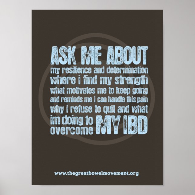 Ask Me About IBD Empowerment Athlete Poster (Front)