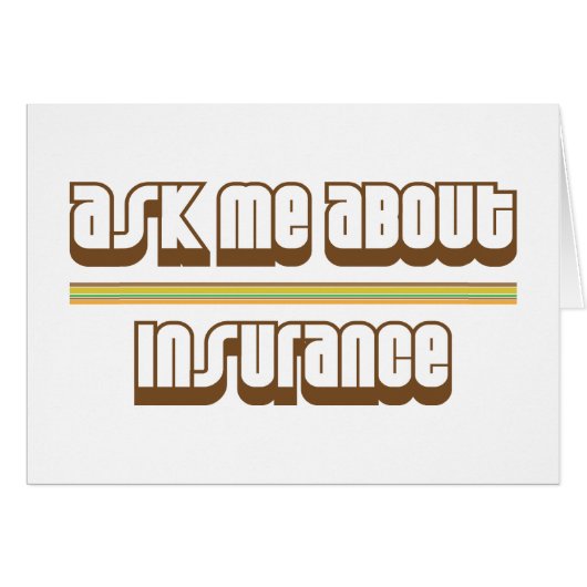 Ask Me About Insurance Cards (Front Horizontal)