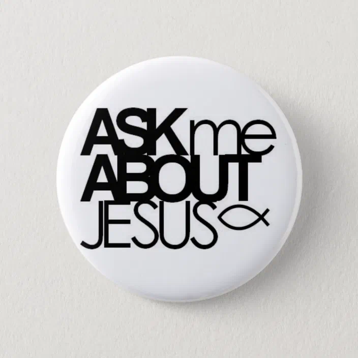 1.25" OR 2.25" Pinback Button Badge JESUS CHRIST  Set of 7 SELECT SIZE 1" 