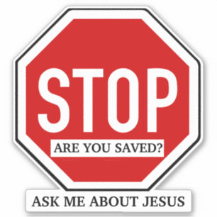Ask Me About Jesus Christian Witness Sticker
