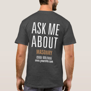 Ask Me About Masonry T-Shirt
