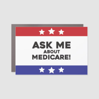 Ask Me About Medicare – Car Magnet (12x18)