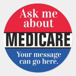 Ask Me About Medicare  Classic Round Sticker