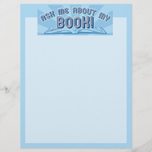 Ask me about my book. (Front)