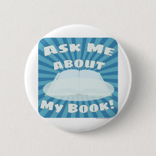 Ask Me About My Book Custom Style! Button
