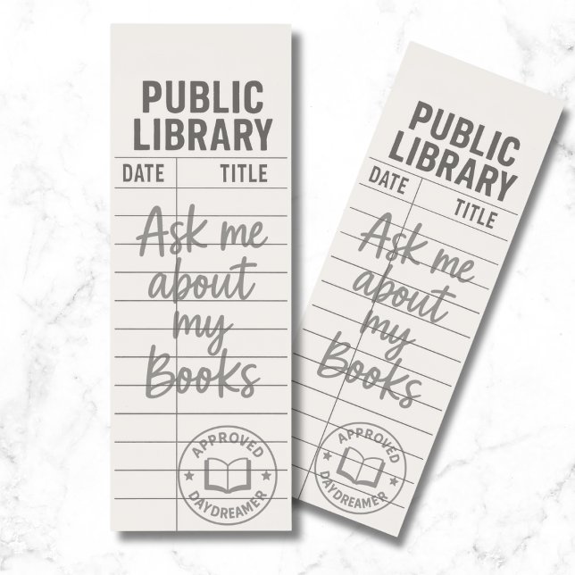 Ask Me About My Books Bookmarks (Creator Uploaded)