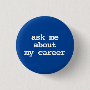 ask me about my career typography Button