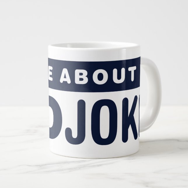 Ask Me About My Dad Jokes Giant Coffee Mug (Front Right)