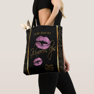 Ask me about my Glamorous Lips -So Pink Design Tote Bag