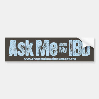 Ask Me About My IBD Bumper Sticker