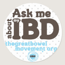 Ask Me About My IBD Sticker - Dots