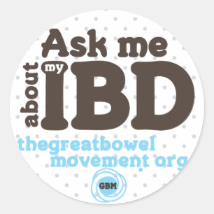 Ask Me About My IBD Sticker - Dots