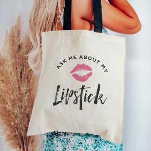 Ask Me About My Lipstick Lip Product Distributor Tote Bag
