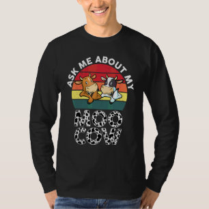 Ask Me About My Moo Cow Toddlers Boys Girls Cows P T-Shirt