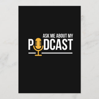 Ask Me About My Podcast for Podcasters Invitation