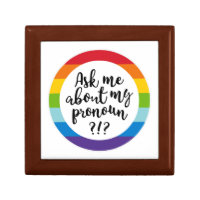 Ask Me About My Pronoun? Gift Box