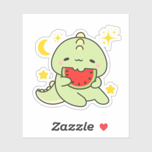 Ask Me About My Trex Funny Cute Kawaii Dinosaur, Sticker