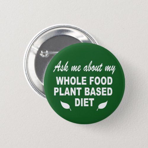 Ask me about my whole food plant based diet button