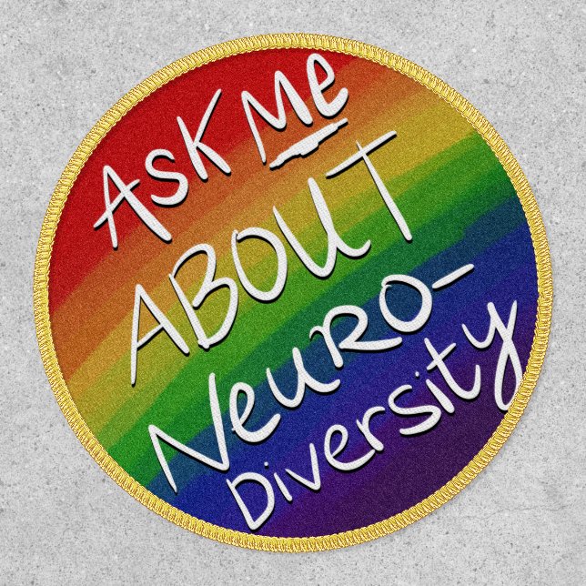 Ask Me About Neurodiversity Patch (Front)