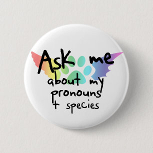 Ask Me About Pronouns Button
