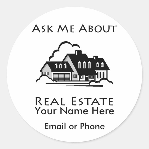 Real Estate Stickers 100 Satisfaction Guaranteed Zazzle