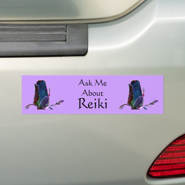 Ask Me About Reiki  Bumper Sticker (On Car)