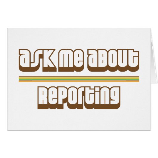 Ask Me About Reporting Cards (Front Horizontal)