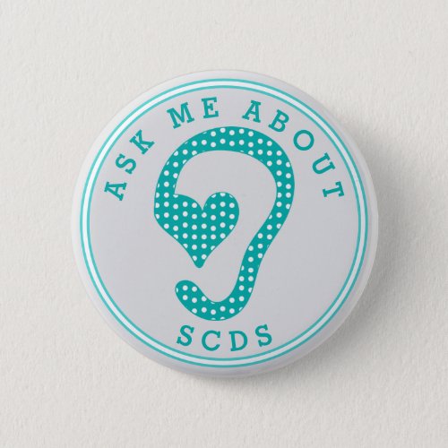 Ask me about SCDS Gray and Aquamarine Button