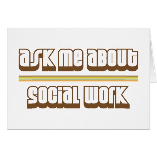 Ask Me About Social Work Cards (Front Horizontal)