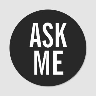 Ask Me Black Volunteer Badge
