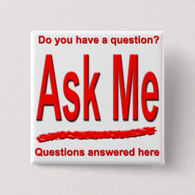 Ask Me Button (Front)