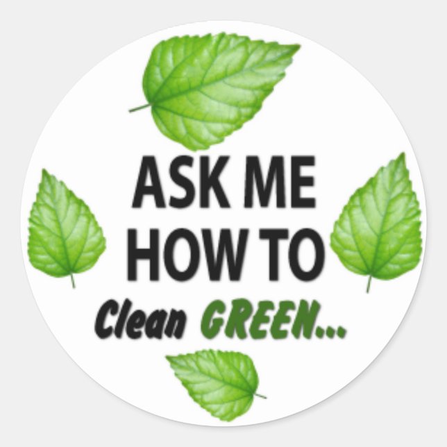 Ask Me How Classic Round Sticker (Front)