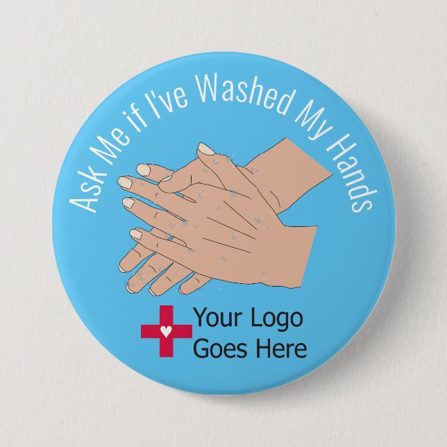 Ask Me if I've Washed My Hands Button (Front)