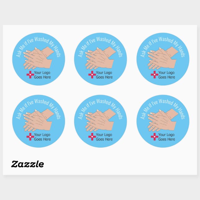 Ask Me if I've Washed My Hands Classic Round Sticker (Sheet)